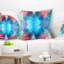 Extraordinaire texture fractale bleue - coussin imprimé abstrait-30628948-30628951