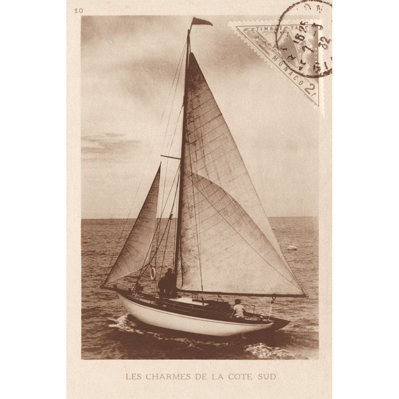 Voile rétro II sépia, H 18 po x l 12 po, Non, Toile avec cadre flottant noir