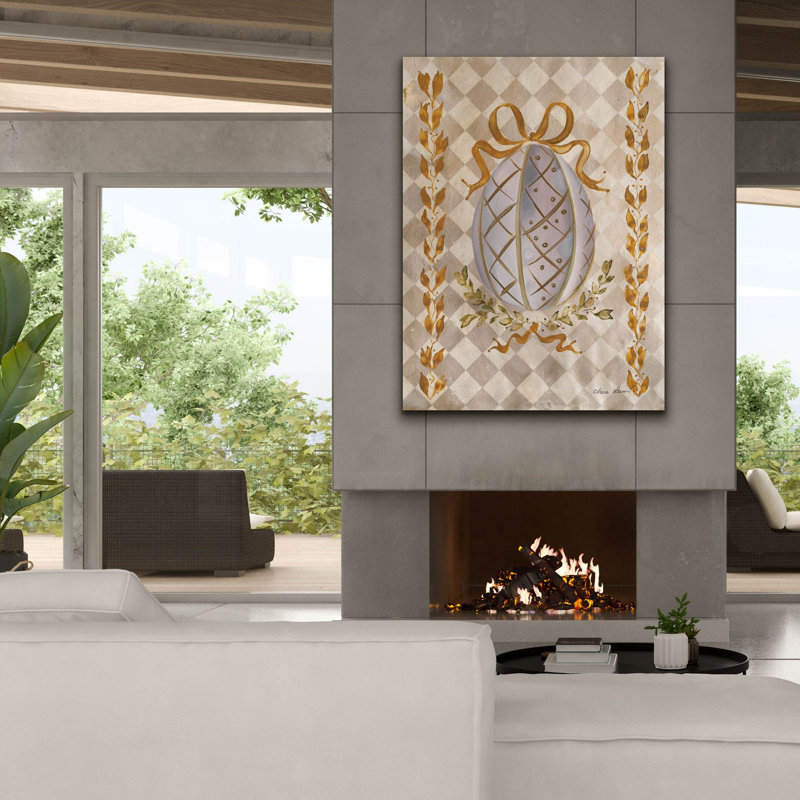 Tableau sur toile « Golden Egg » de la collection Holiday Aisle® par Cheri Blum, 101,6 cm x 137,2 cm, H 54 po x l 40 po