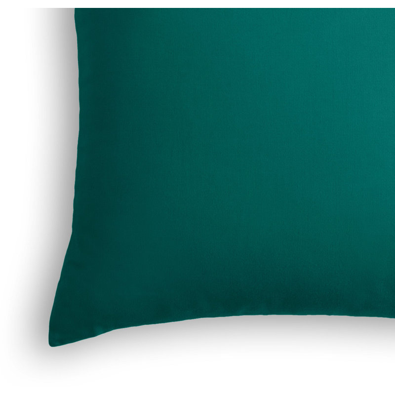 Housse de coussin intérieur / extérieur, 20 po X 20 po, Bleu sarcelle, Pas de bourre