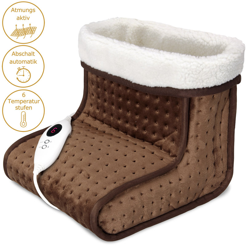 Belfry Heating Neven 0.1 BTU Electric Compact Space Heater, Brown/White/Pink