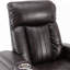 Fauteuil inclinable électrique Premium avec bras de rangement, porte-gobelets, plateau pivotant et support pour téléphone portable, brun