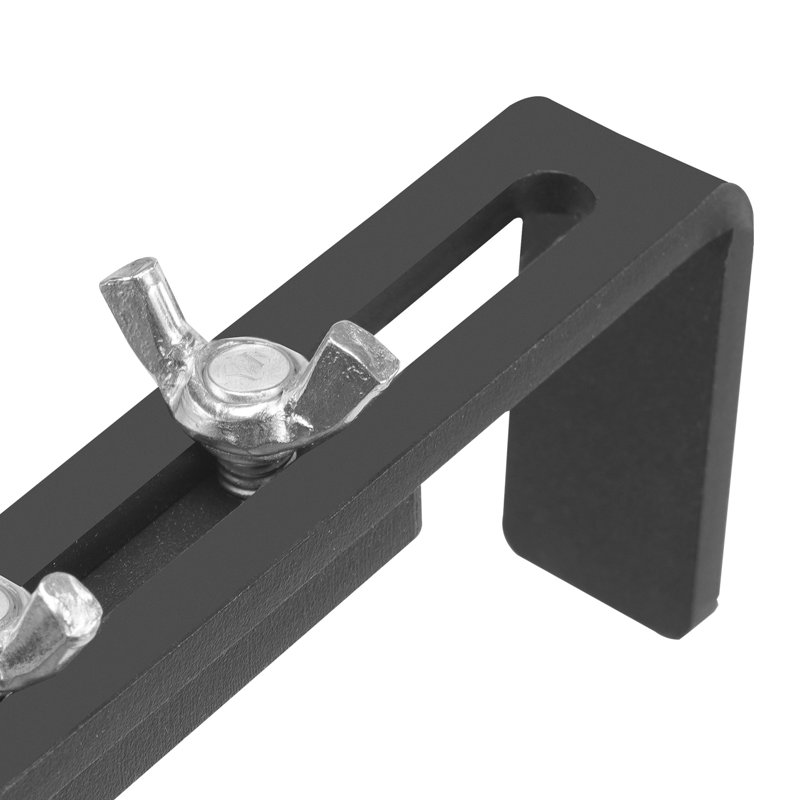 Table suspendue pour balcon 48 x 61 cm, en métal, résistante à la corrosion, capacité de 22,7 kg, pliable pour un rangement facile sur la rambarde de terrasse, design rouille