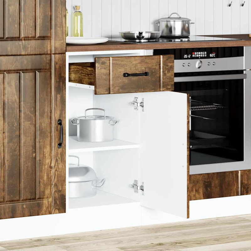 Oronogo Standard Base Cabinet, Smoked Oak