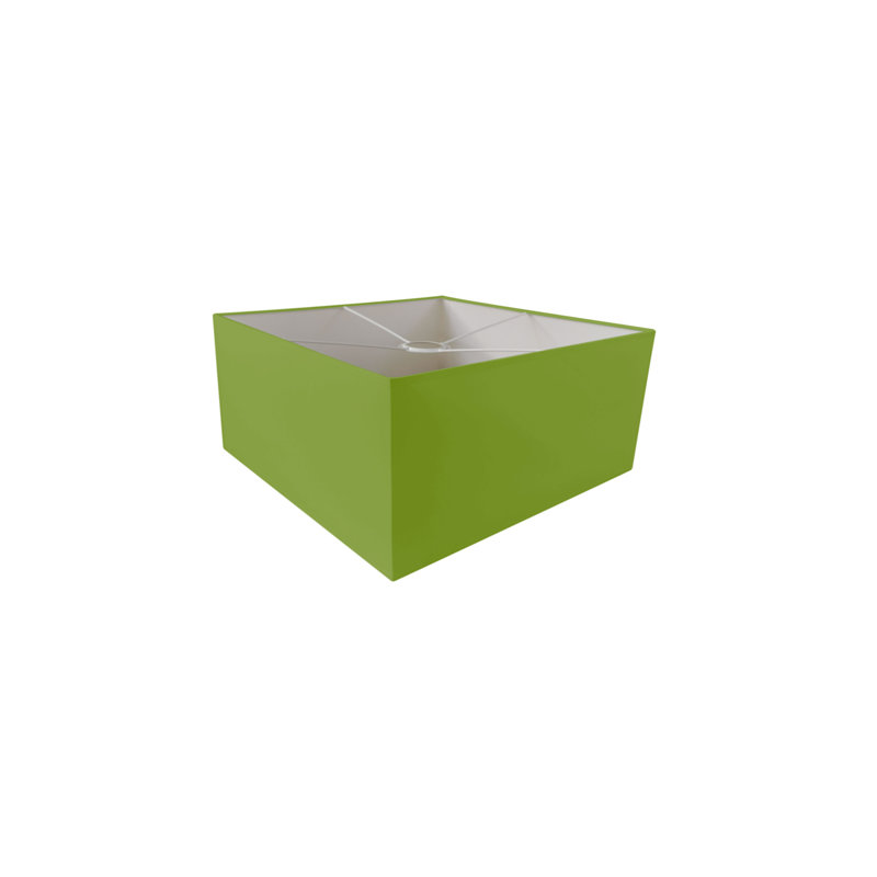Esa 1 - Light Square/Rectangle Pendant, 15cm H x 25cm W x 25cm D, Green