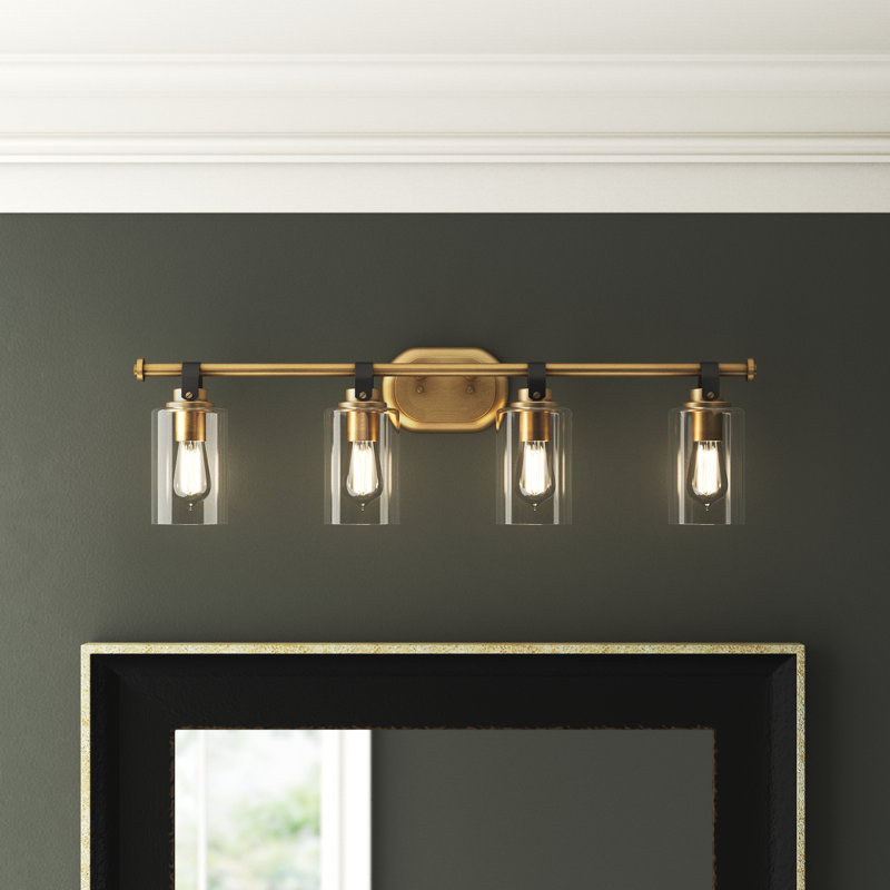 April 4 - Light Dimmable Vanity Light, Heritage Brass