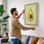 Avocado Cross-Section Botanical - Wrapped Canvas-1739738183-1739738207