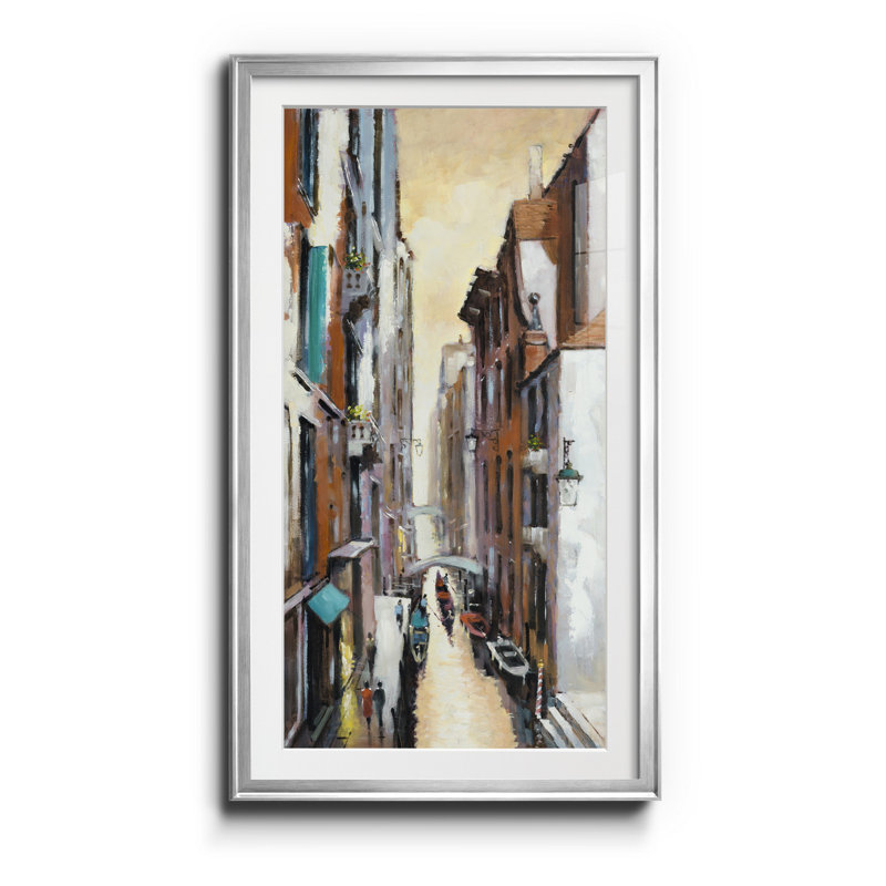 Canal View II - impression, H 14,5 po x l 26,5 po x P 1,5 po, Argent