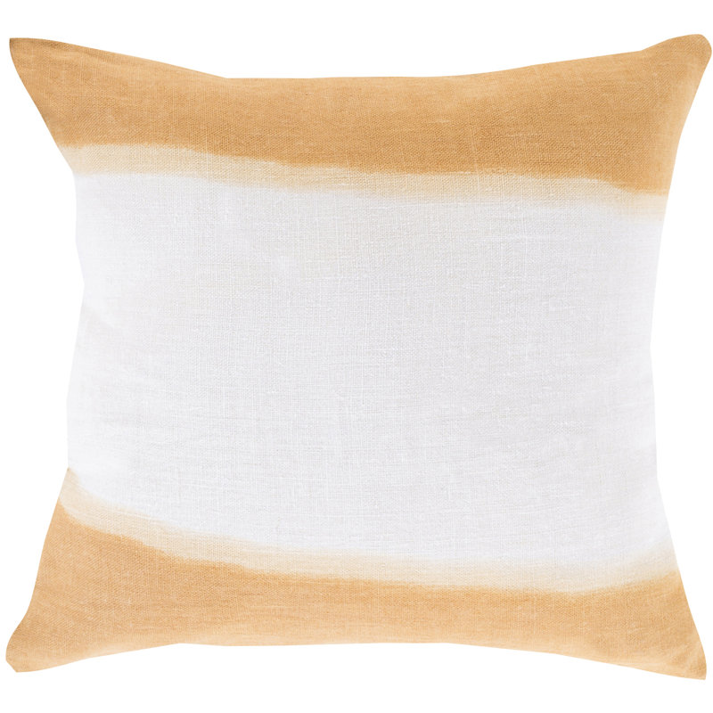 Striped Reversible Throw Pillow, 22" H x 22" W x 4" D, Sky Blue, Polyester
