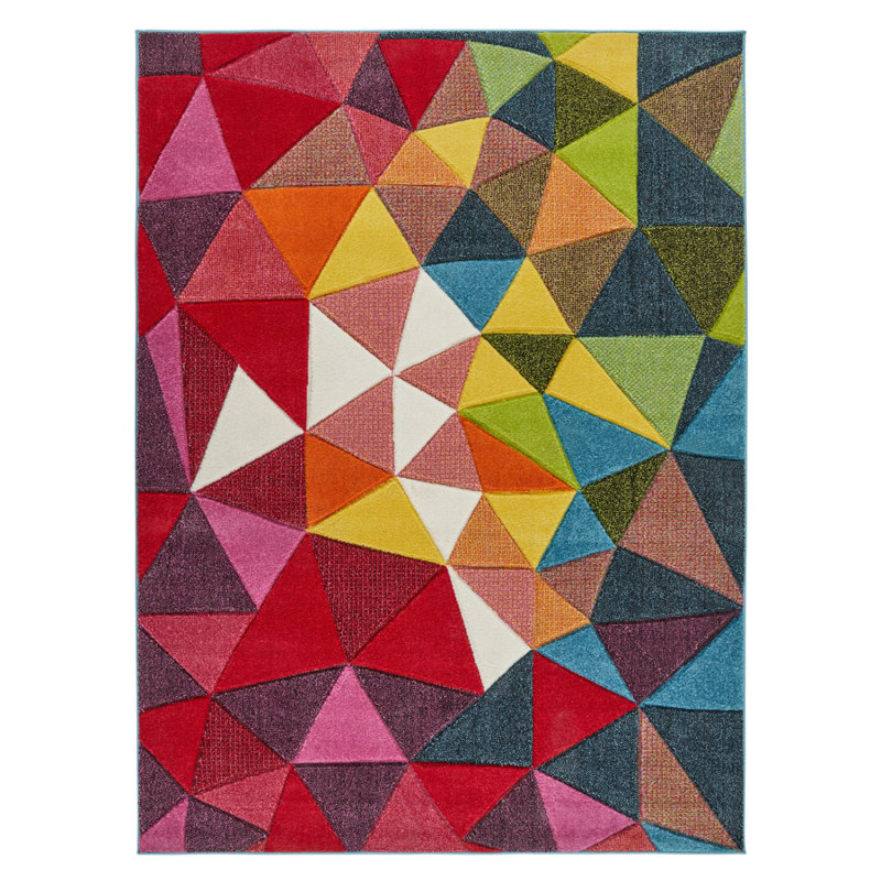 Modern Rug, Geometric Rug For Bedroom, Living Room, Stain Resistant Modern Rug, Thick Rug, Rectangle 120 x 170 cm