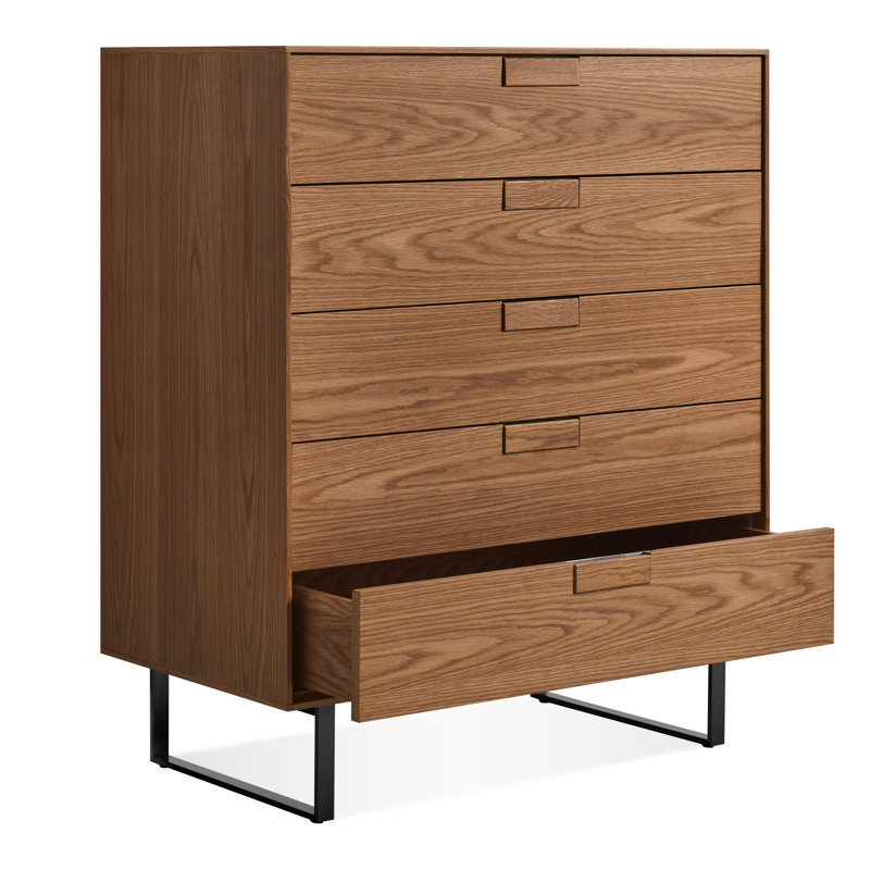 Commode 5 tiroirs Series 11, Néant/noyer