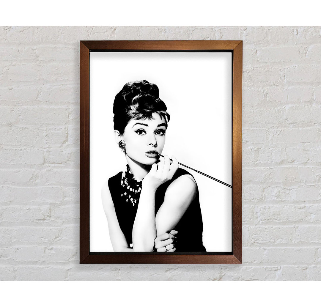 Audrey Hepburn Zigarette - Druck