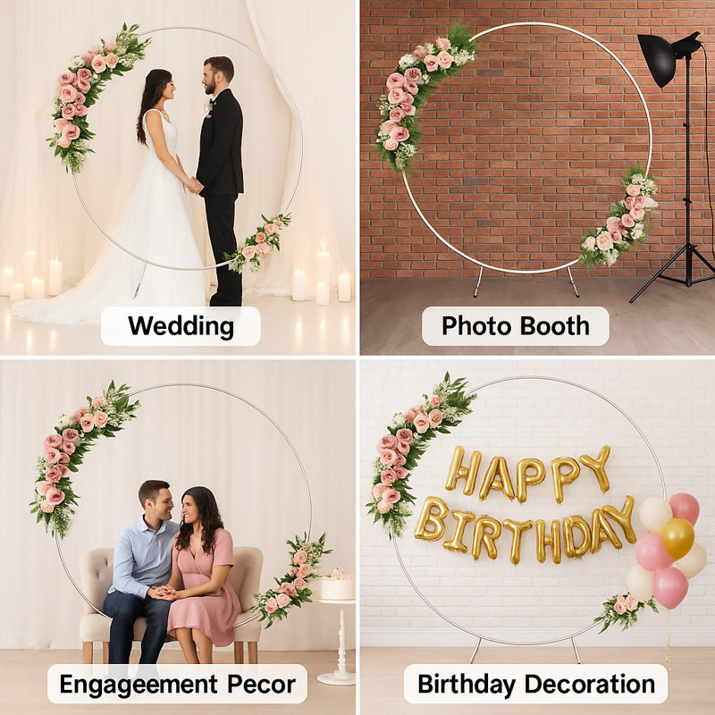 Metal Backdrops & Signs, White