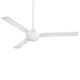 52" 3 - Blade Propeller Ceiling Fan with Wall Control