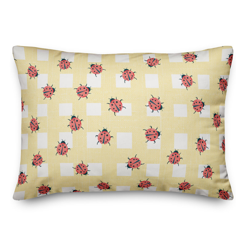 Ladybug Rectangular Pillow Cover & Insert