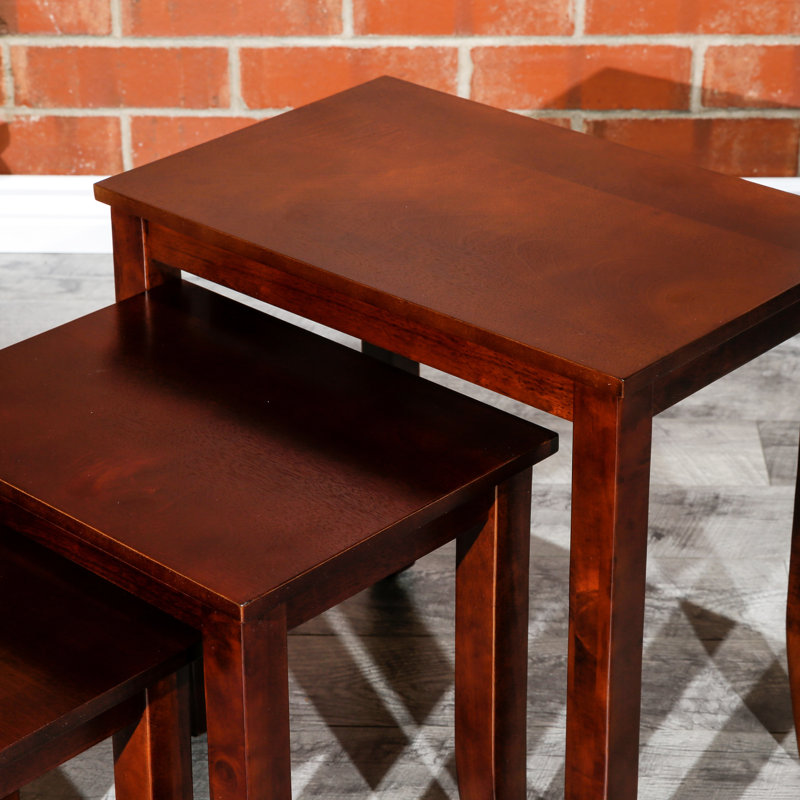 Cherry Nesting Table 3 - Functional Tables For Showcase Sign Unit