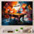 Impression sur toile Billard Vibrant Break I-91498781-91498774