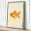 Single Goldfish Study Botanical - Wrapped Canvas-1919053575-1919053819