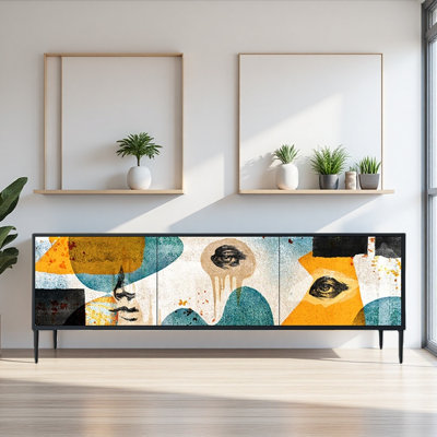 French Minimalist and Creative Design TV Cabinet