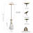 Modern LED E12 Bulb Raindrop Pendant Lights-155284140