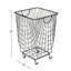 Metal Deep Set Metal Mesh Laundry Basket Storage Cart with Wheels and Handles-62972724-62972725