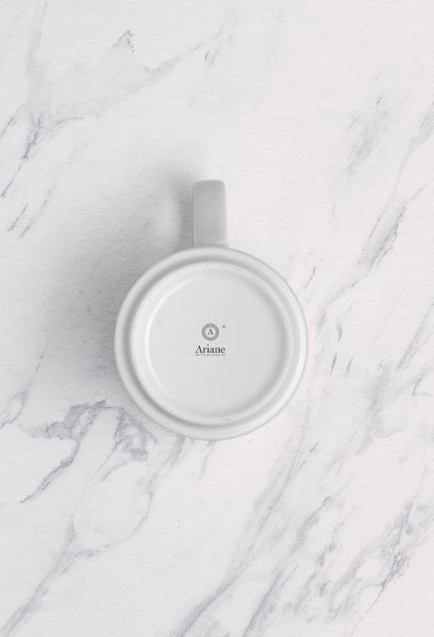 ORBA Premium Porcelain Stackable Coffee Mug | Ivory | 10oz | Microwave & Dishwasher Safe