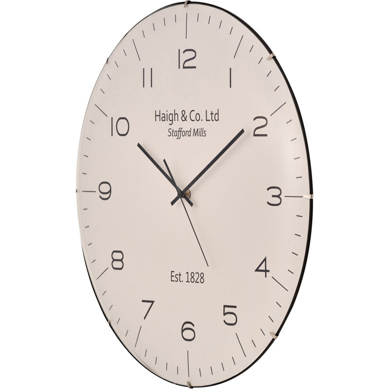 Wall Clock, Black/Cream