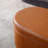 Nakiya Oval Upholstered Ottoman Entryway Bench with Metal Legs