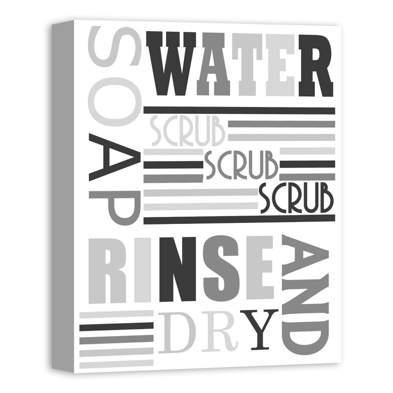 " Bathroom Words Collage "