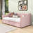 Twin Velvet Daybed with Pop-Up Twin Trundle-992191069