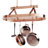 Handcrafted French Oval Ceiling Pot Rack-9833845-9833851