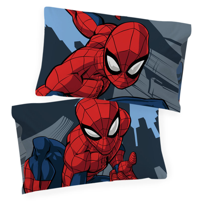 SINGLE DUVET SET Grey/Blue/Red 100% Cotton 144 TC Reversible 2 Piece Duvet Cover Set, Double - 2 Standard Pillowcases