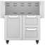 30" Single Door and Double Drawer, Soft Close Grill Cart