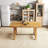 6-Person Solid Wood Trestle Dining Table-1177672315