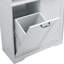 Armoire de salle de bain H 68 po avec panier à linge inclinable Fleurine-1885802804