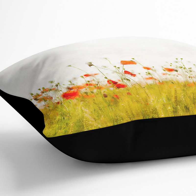 Square Cushion, Black, 40cm H x 40cm W x 15cm D