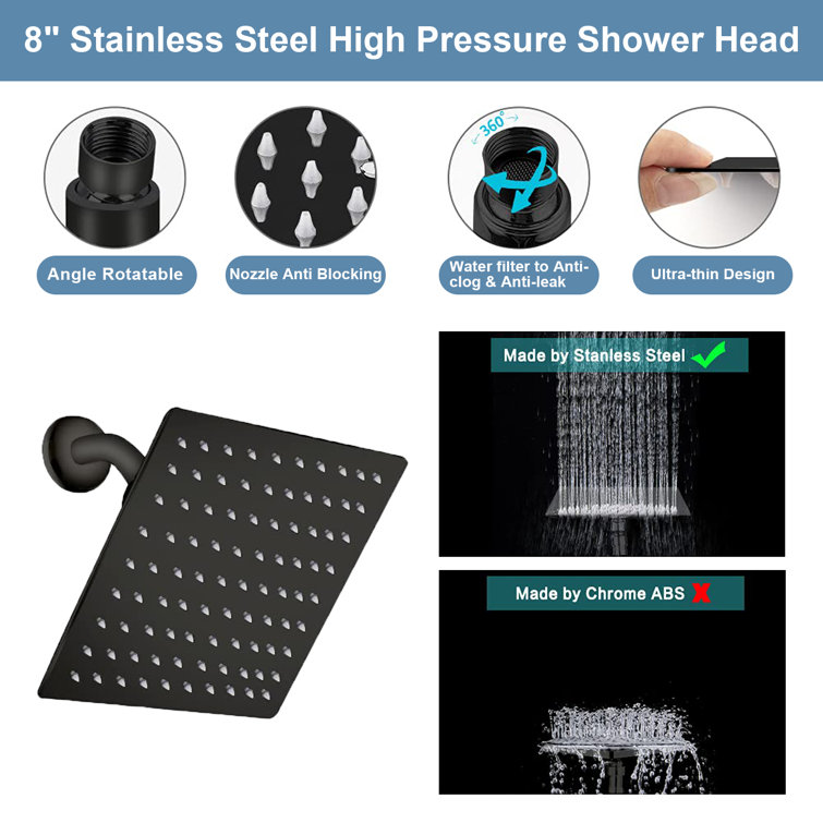 feitigo Dual Shower Head 2.5 GPM GPM & Reviews