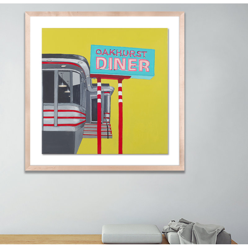 Oakhurst Diner Print by Erica Hauser, Natural