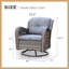 Chaise de patio pivotante avec coussins Tichina-1807429544