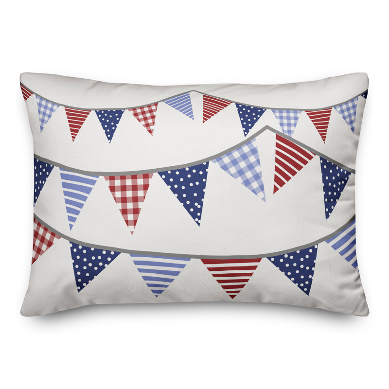 Coussin lombaire intérieur / extérieur Patriotic Garland