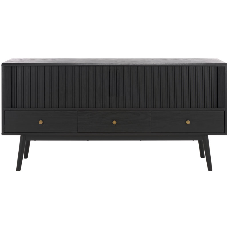 Meuble télé Brunella pour téléviseur de 60 po ou moins, Noir
