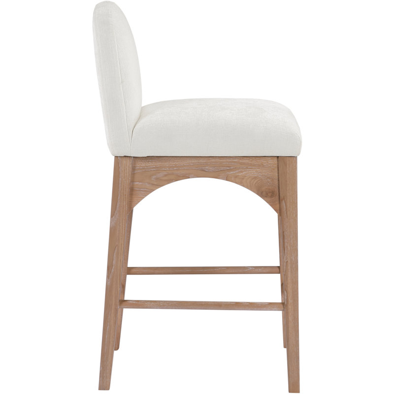 Waldorf Counter Stool, Natural, Cream Boucle