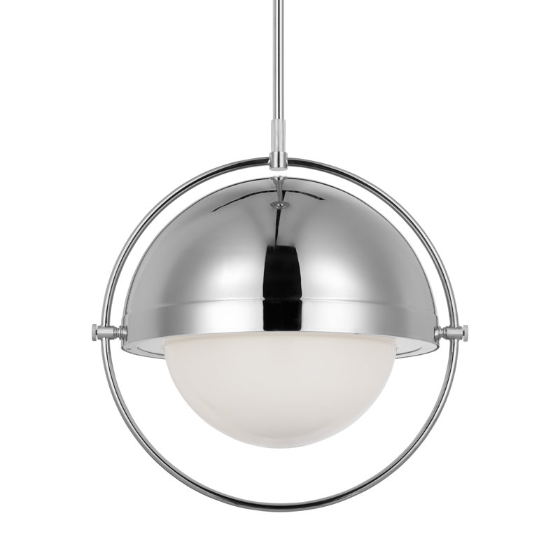 Bacall 1 - Light Pendant, Aged Iron, 20.63" H x 19.5" W x 19.5" D