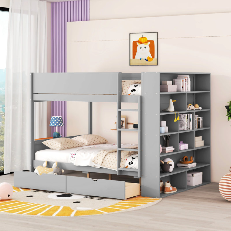 Janalle Platform Bed, Full / Double, Gray