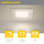 Disc & Square Low Profile Under Cabinet LED Puck Lights, Square, 2700K