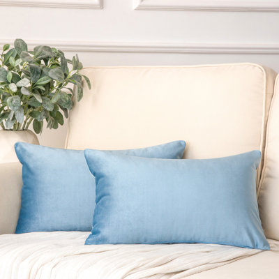 Coussins décoratifs en velours, coussin décoratif uni