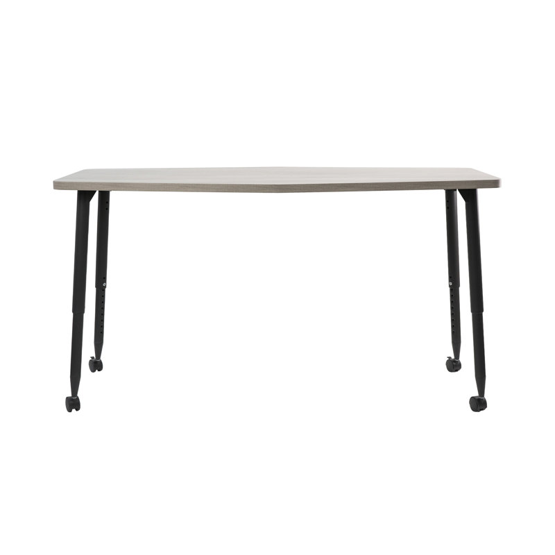 Table d'activité 34 po x 60 po Adapte, Bois gris clair, Noir