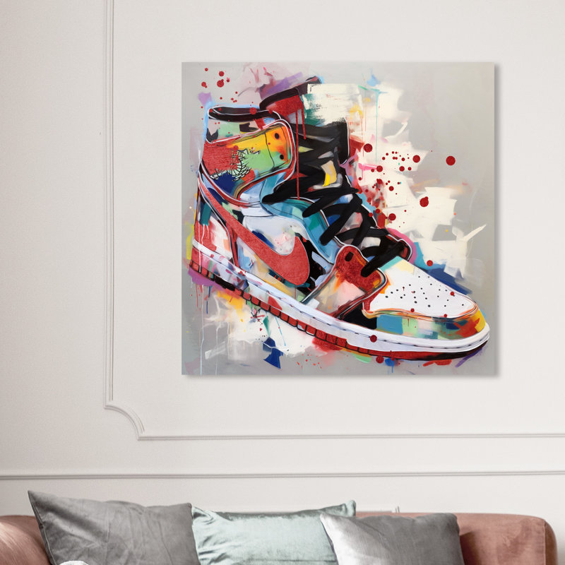 Eirini " Artsy Sneaker ", 40" H x 40" W x 2" D