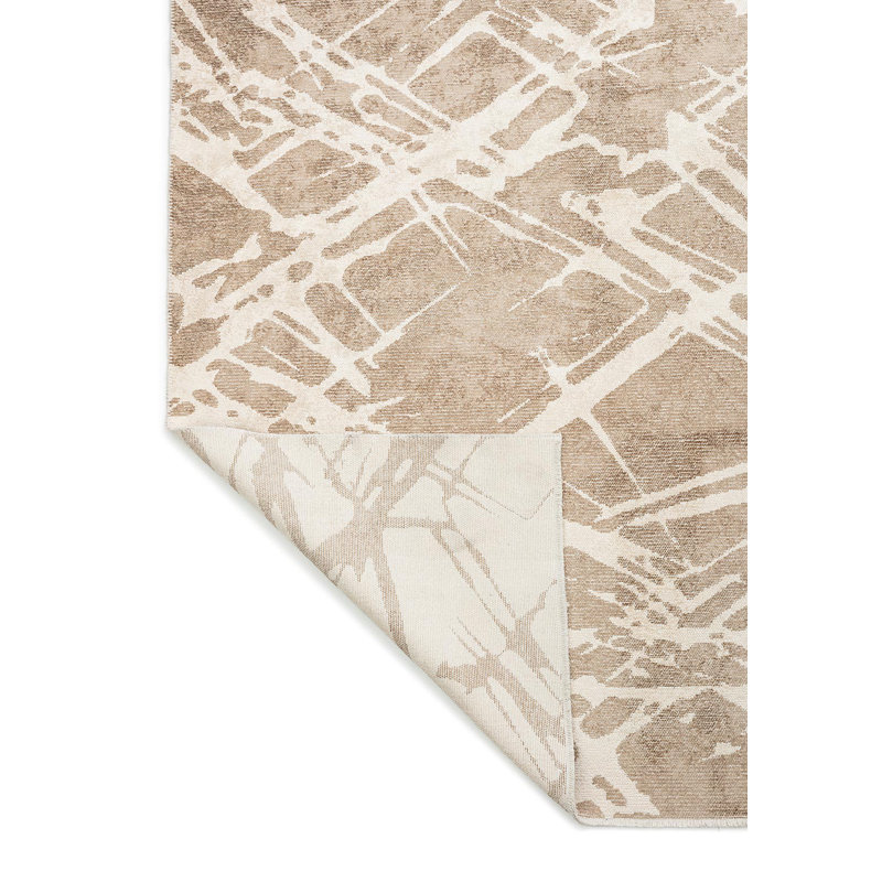 Tapis contemporain à lignes abstraites et aléatoires, Rectangle 6 pi 7 po x 8 pi 3 po