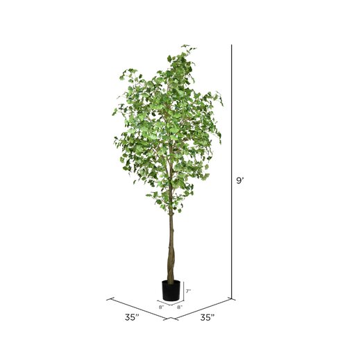 Three Posts™ Artificial Potted Ginkgo Tree & Reviews | Wayfair
